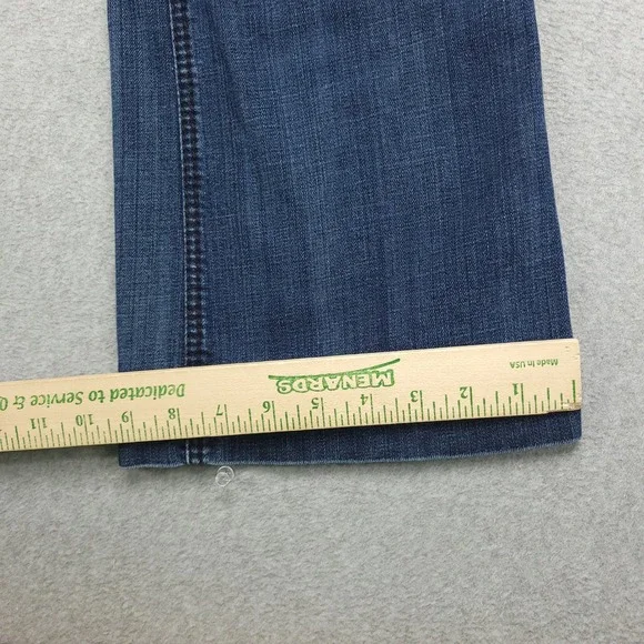 Ariat Denim Womens Trouser Jeans Size 25R Bootcut Wide Leg Flare Medium Wash - Picture 8 of 15